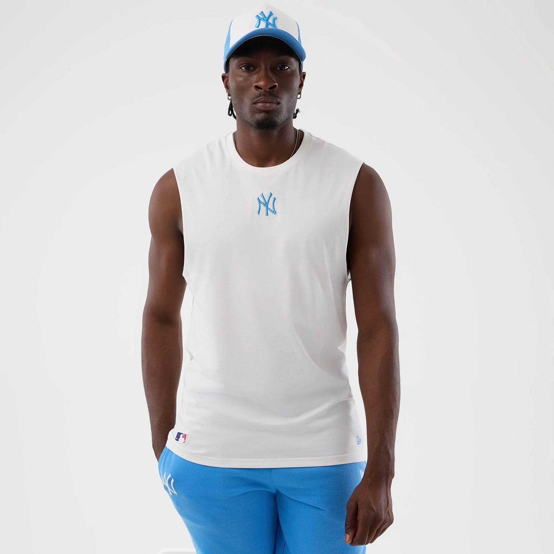 New York Yankees MLB League Essential White Vest-kentox
