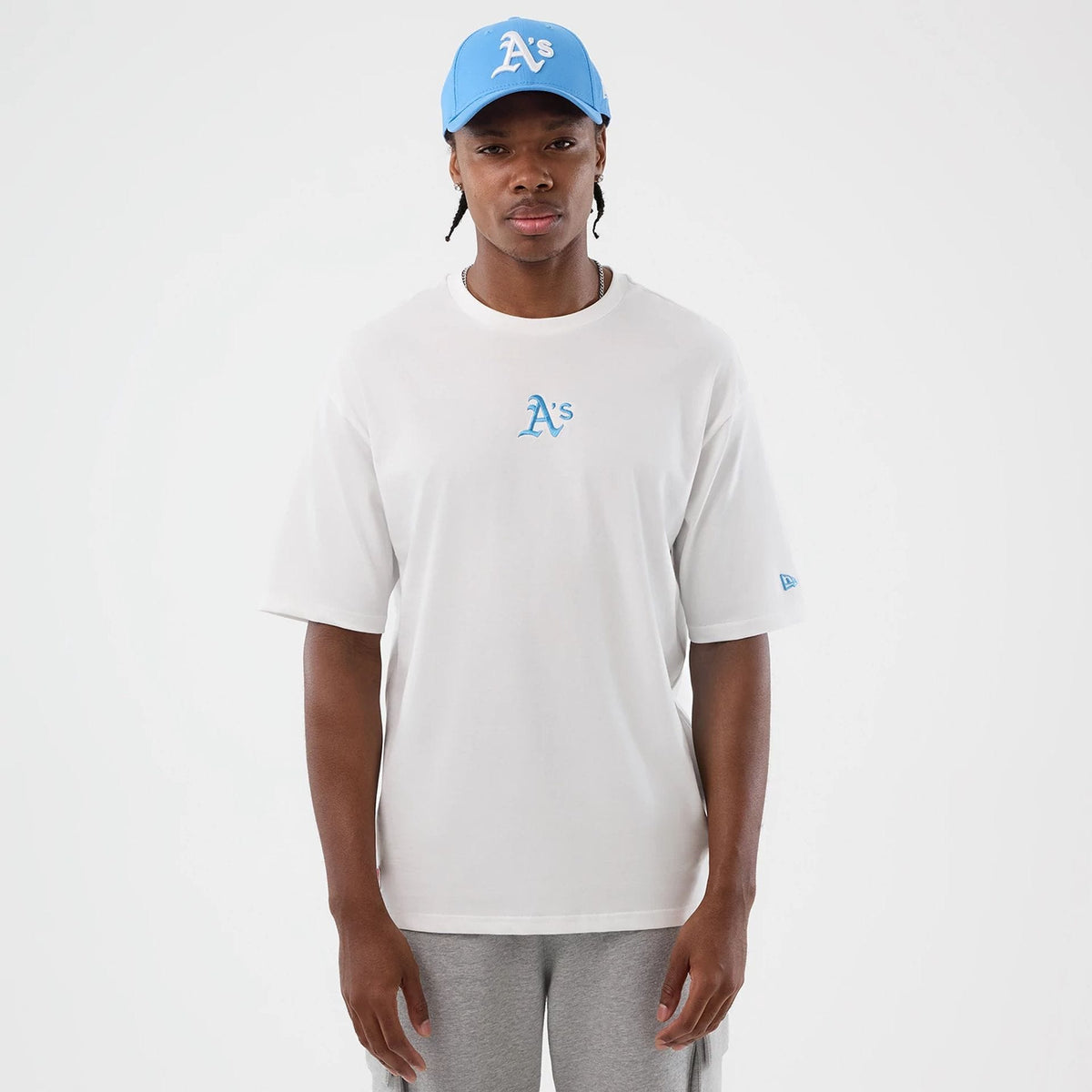 Athletics MLB League Essential White Oversized T-Shirt-kentox