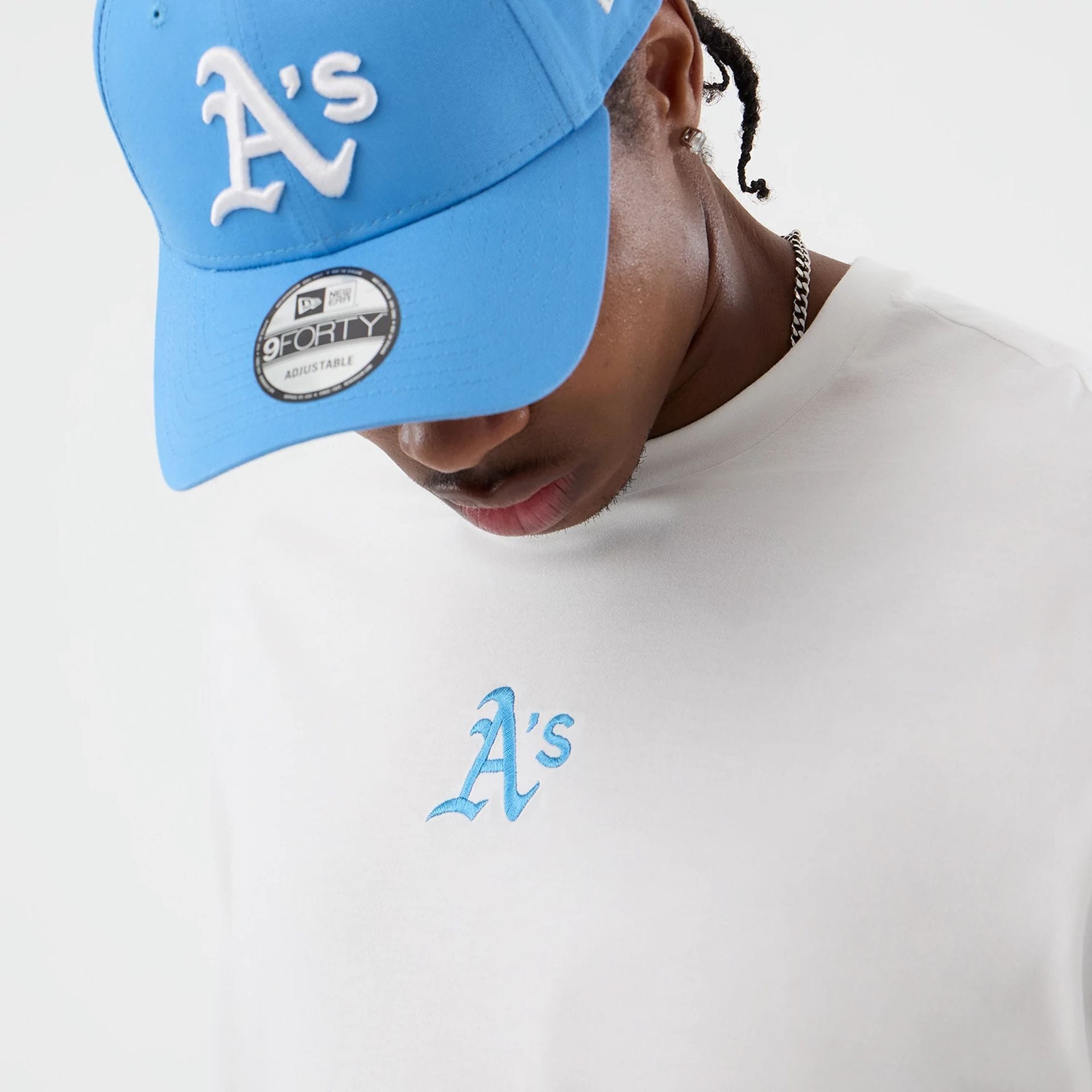 Athletics MLB League Essential White Oversized T-Shirt-kentox
