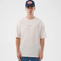 New Era Slub Open White Oversized T-Shirt-kentox