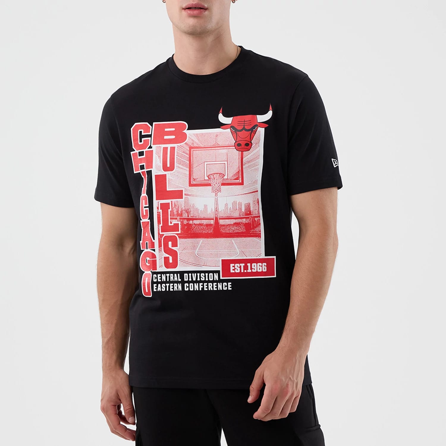 Chicago Bulls NBA Graphic Black T-Shirt-kentox