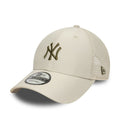 New York Yankees MLB Homefield Cream 9FORTY Trucker Adjustable Cap-kentox