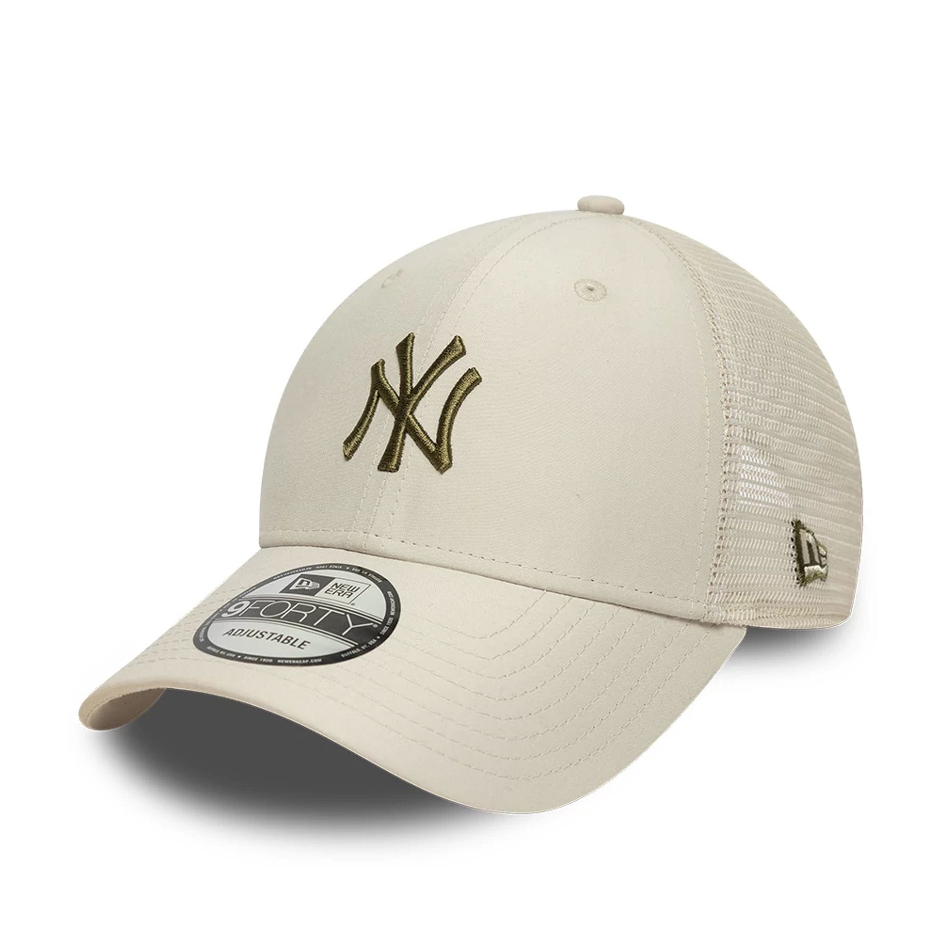 New York Yankees MLB Homefield Cream 9FORTY Trucker Adjustable Cap-kentox
