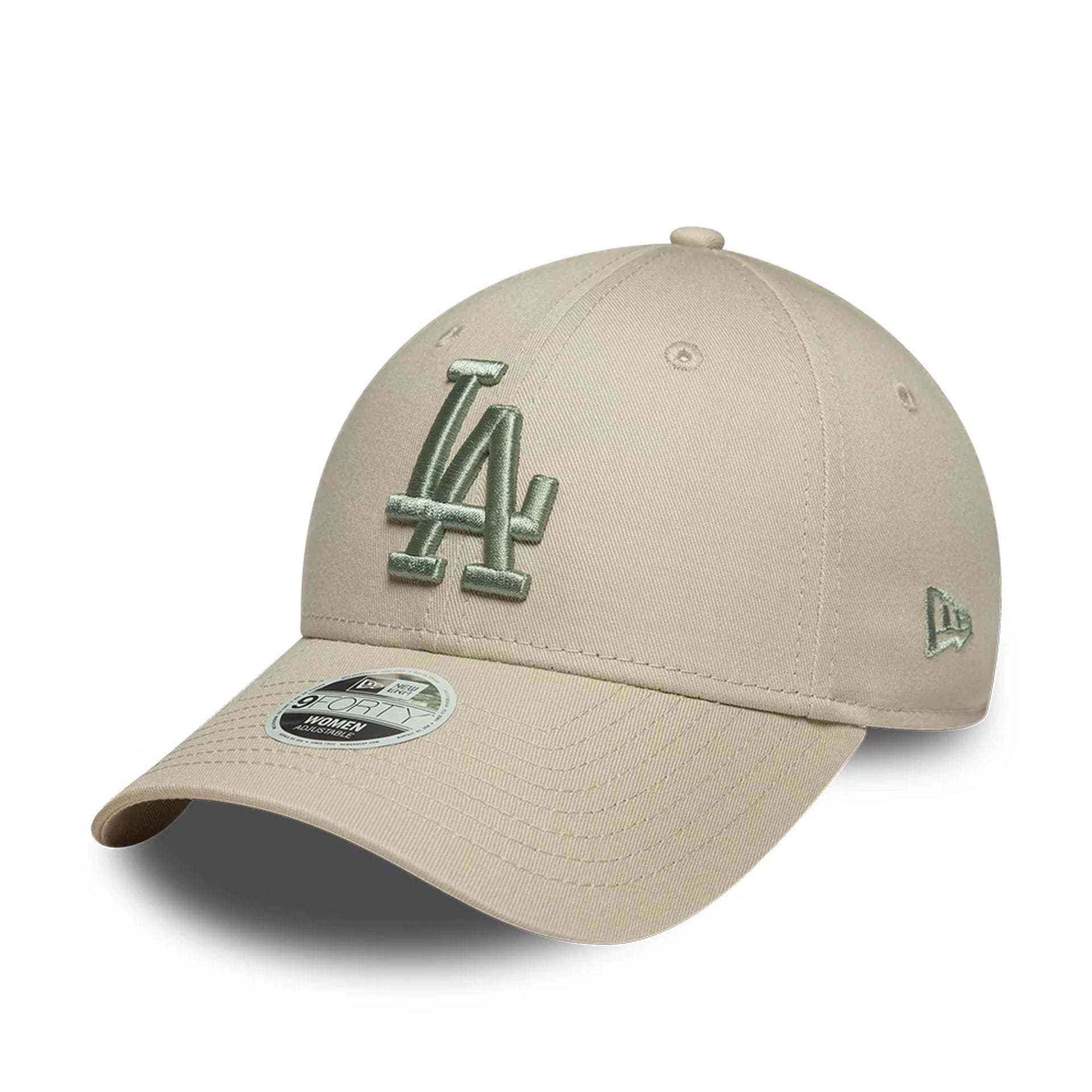 LA Dodgers Womens MLB League Essential Light Beige 9FORTY Adjustable Cap-kentox