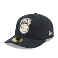 New York Knicks NBA Brushed Cotton Black 59FIFTY Fitted Cap-kentox