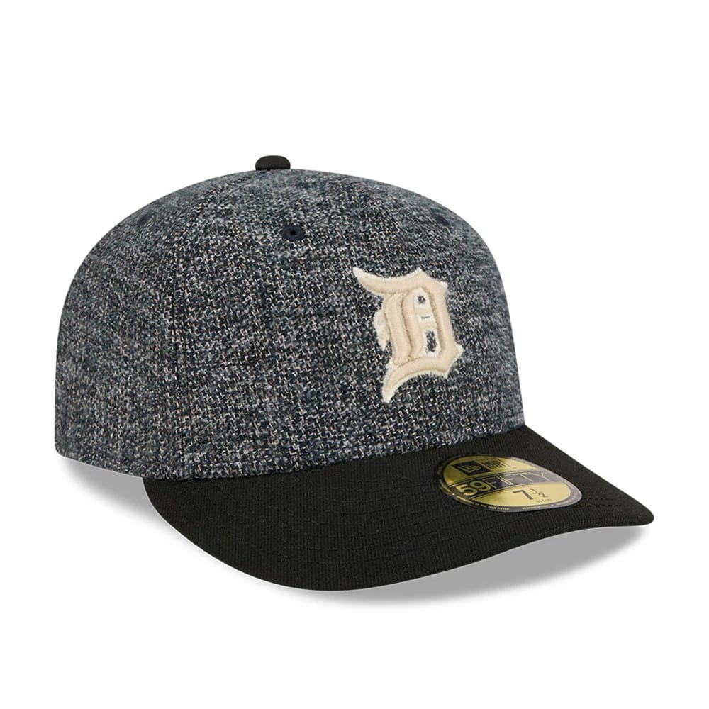 LA Dodgers MLB Tweedy Cotton Black 59FIFTY Fitted Cap-kentox