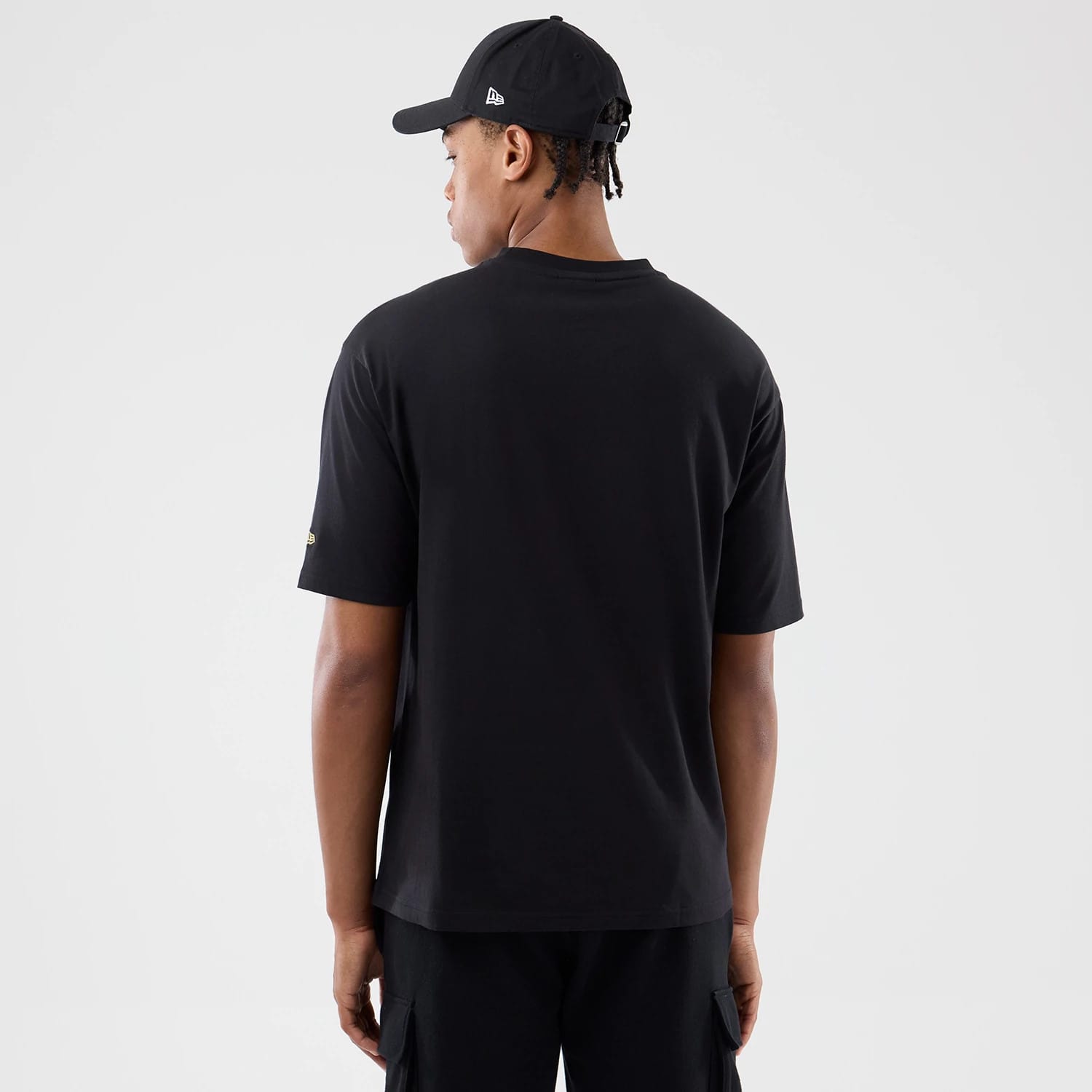 New Era Sticker Madrid Black Oversized T-Shirt-kentox