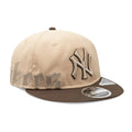 New York Yankees MLB Gothic Script Beige Retro Crown 9FIFTY Cap-kentox