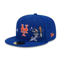 New York Mets MLB X Looney Tunes Bugs Bunny Blue 59FIFTY Fitted Cap-kentox