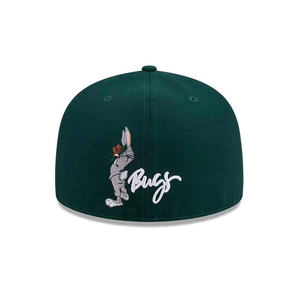 Athletics MLB X Looney Tunes Bugs Bunny Dark Green 59FIFTY Fitted Cap-kentox