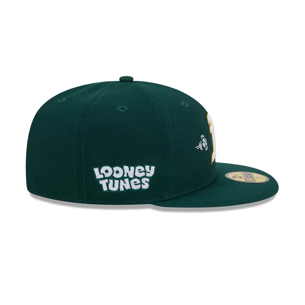 Athletics MLB X Looney Tunes Bugs Bunny Dark Green 59FIFTY Fitted Cap-kentox