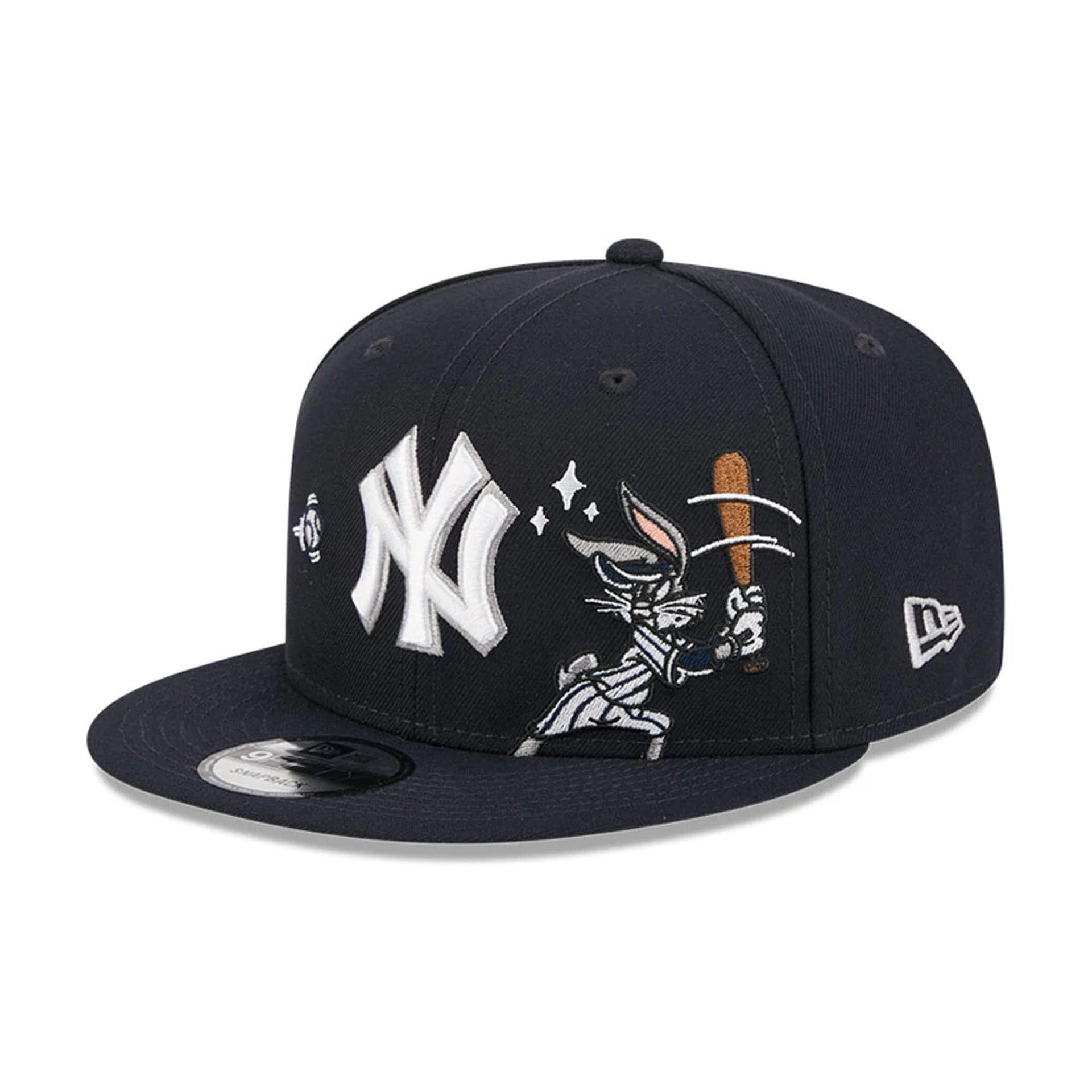Yankees MLB X Looney Tunes Bugs Bunny Navy 9FIFTY Snapback Adjustable Cap-kentox