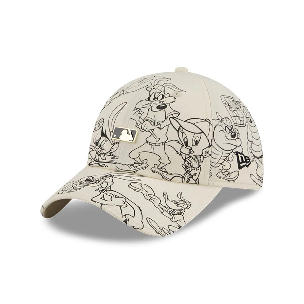 MLB Logo MLB X Looney Tunes White Casual Classic Adjustable Cap-kentox