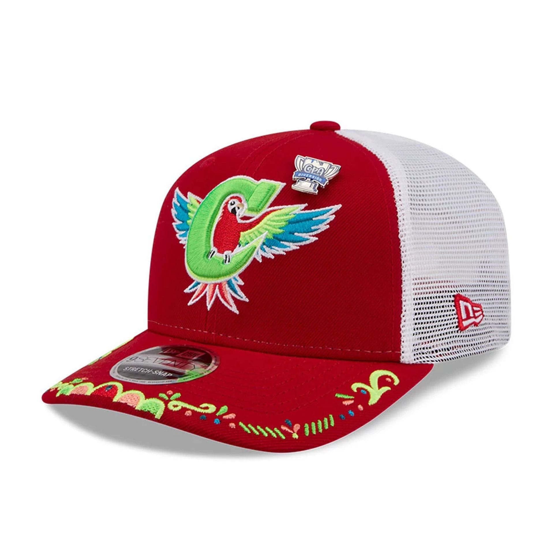 Charlotte Knights MiLB La Copa 2026 Red 9SEVENTY Stretch Snap Adjustable Cap-kentox