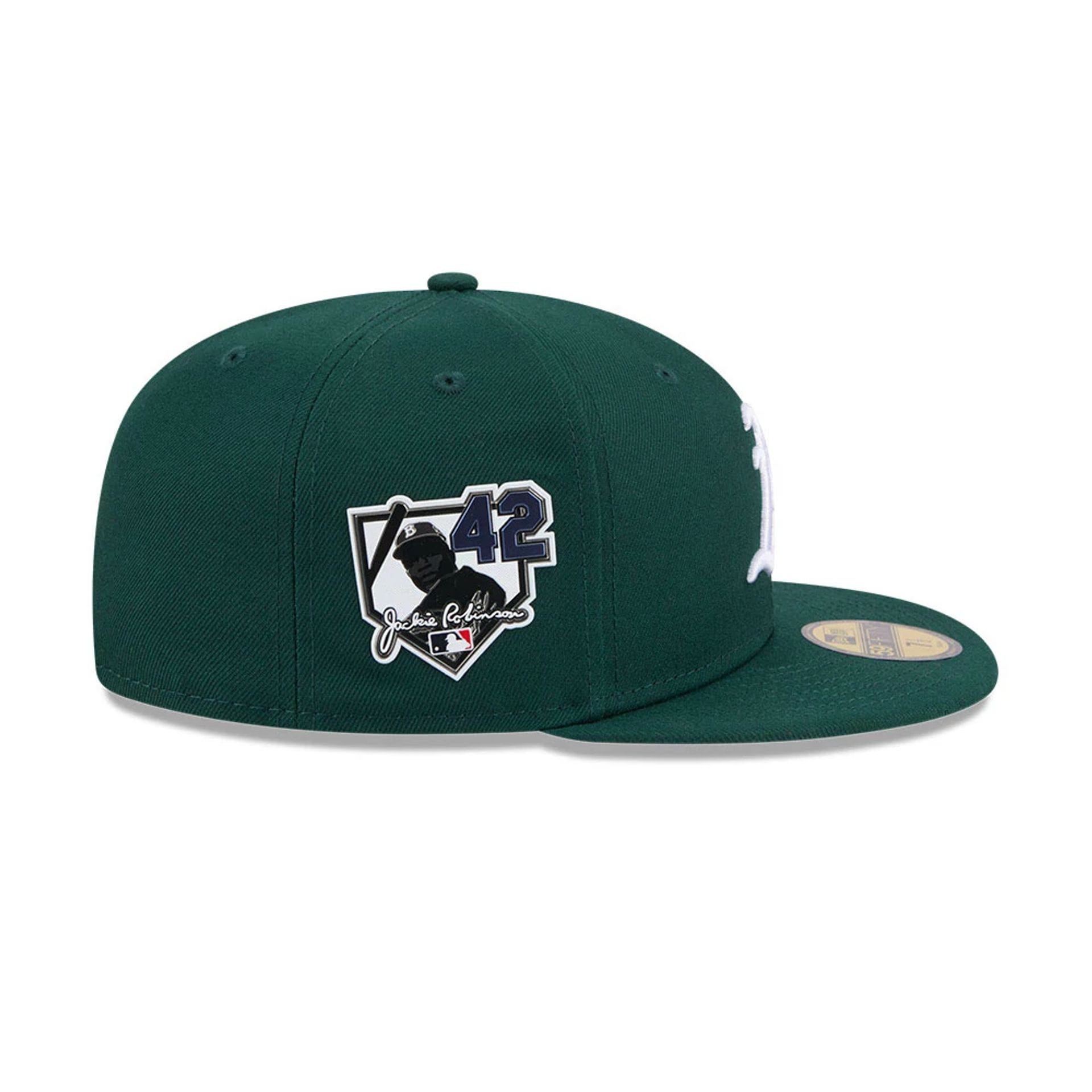 Athletics MLB Jackie Robinson Dark Green 59FIFTY Fitted Cap-kentox
