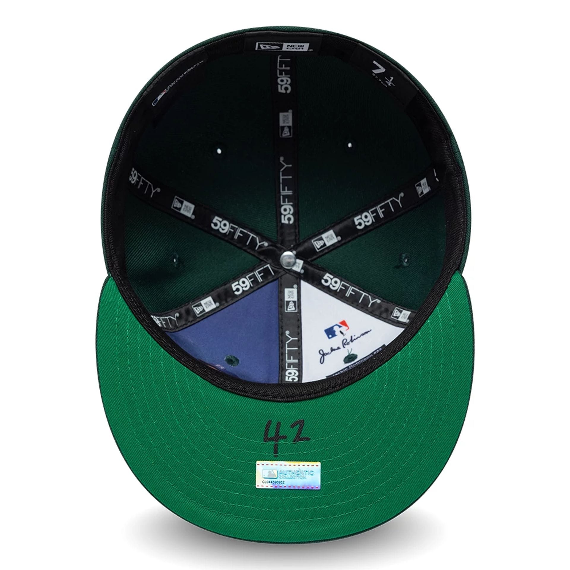 Athletics MLB Jackie Robinson Dark Green 59FIFTY Fitted Cap-kentox