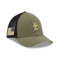 Tigers MLB Armed Forces Day 2026 Green 39THIRTY M-Crown Stretch Fit Cap-kentox