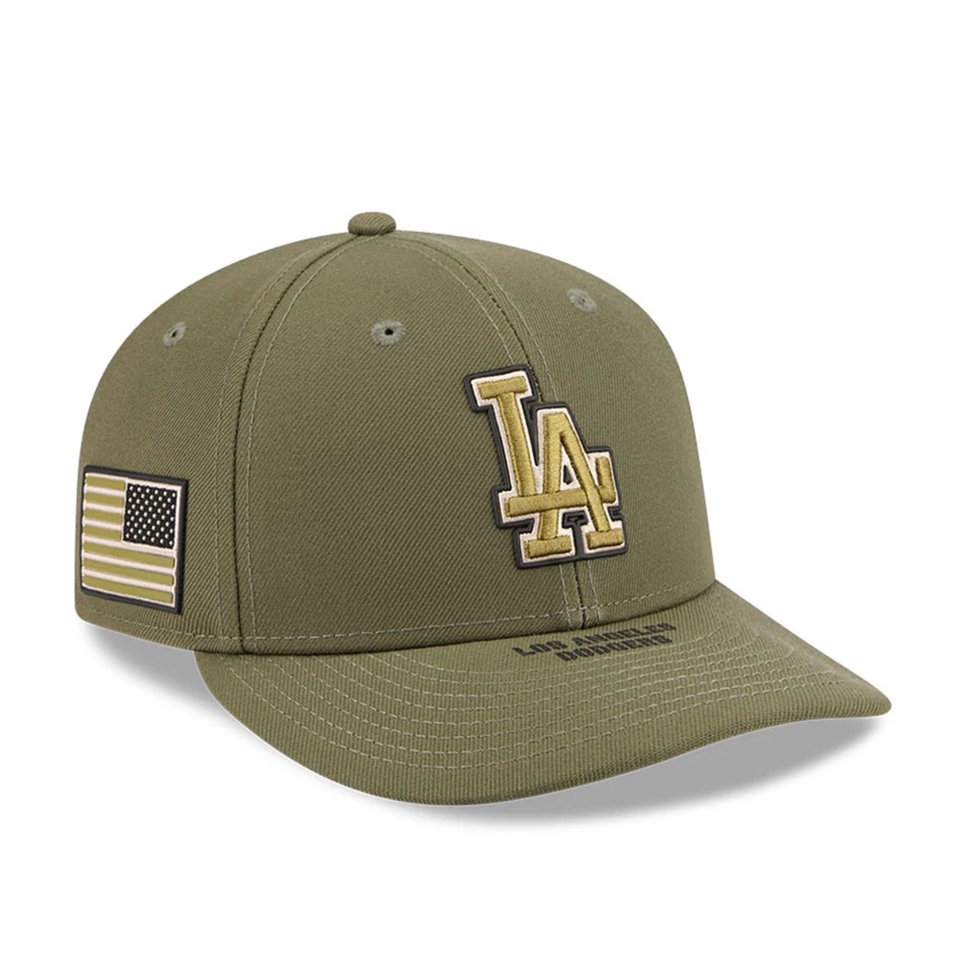 LA Dodgers MLB Armed Forces Day 2026 Green Low Profile 59FIFTY Fitted Cap-kentox