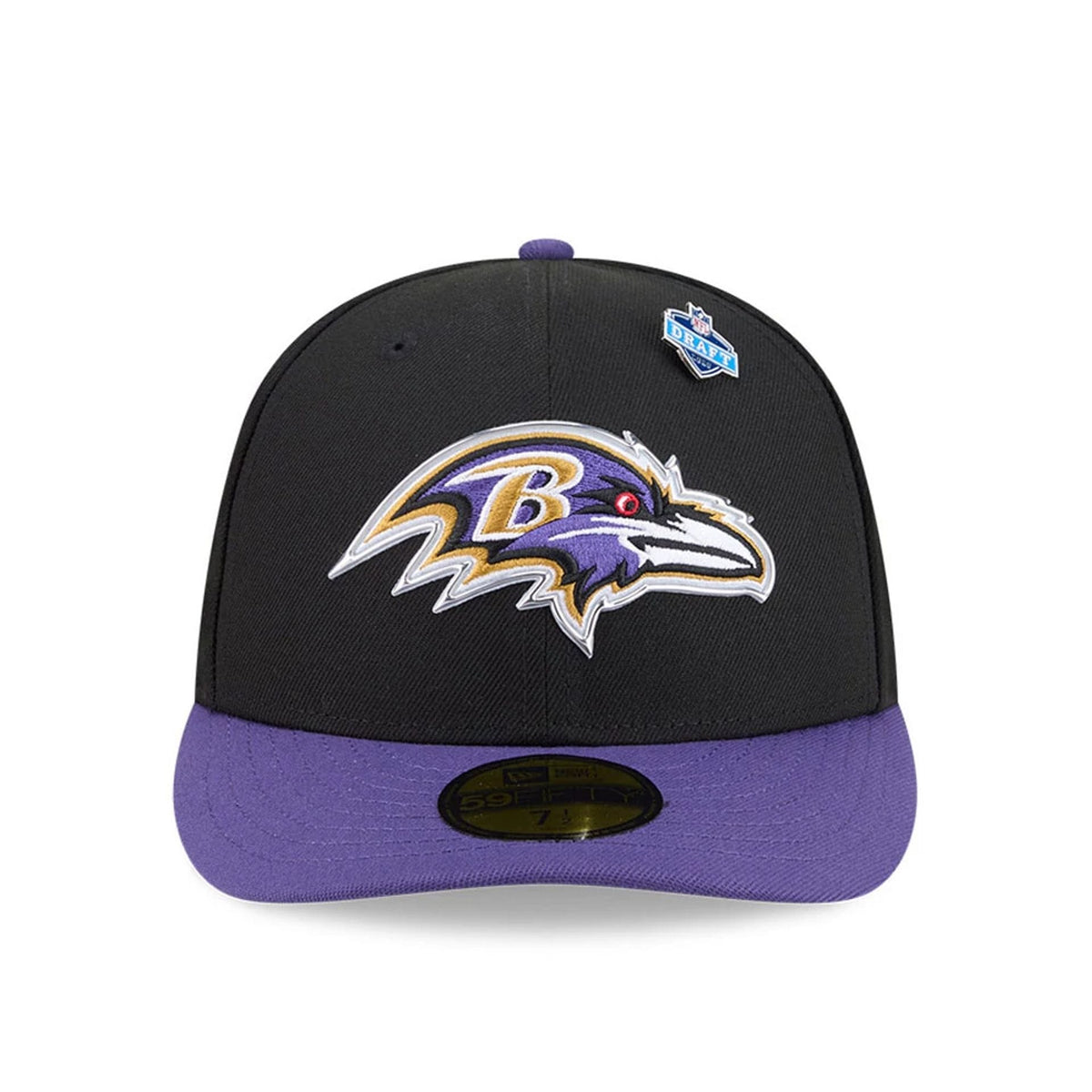 Baltimore Ravens NFL Draft 2026 Black 59FIFTY Fitted Cap-kentox