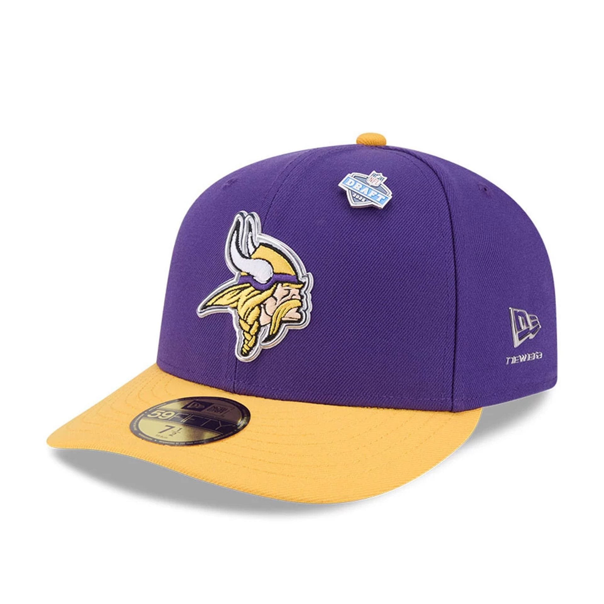 Minnesota Vikings NFL Draft 2026 Purple 59FIFTY Fitted Cap-kentox