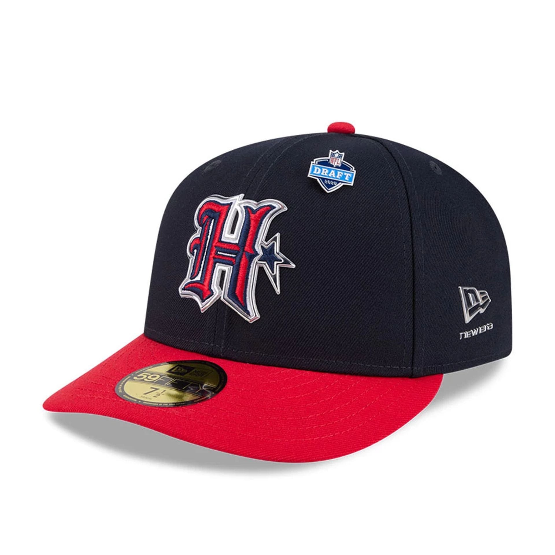 Houston Texans NFL Draft 2026 Navy 59FIFTY Fitted Cap-kentox
