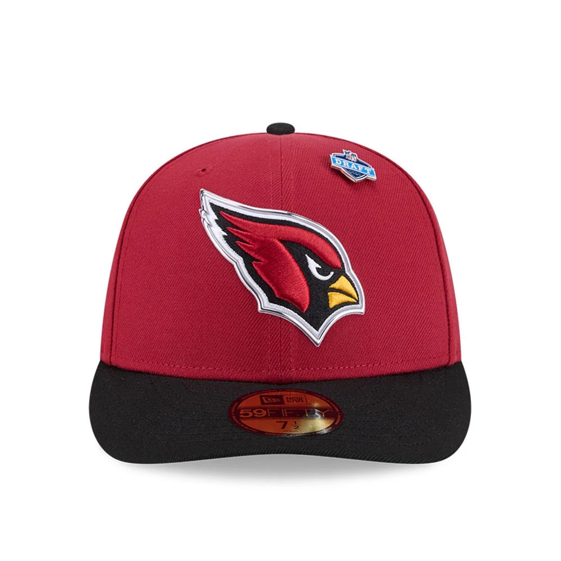 Arizona Cardinals NFL Draft 2026 Dark Red 59FIFTY Fitted Cap-kentox