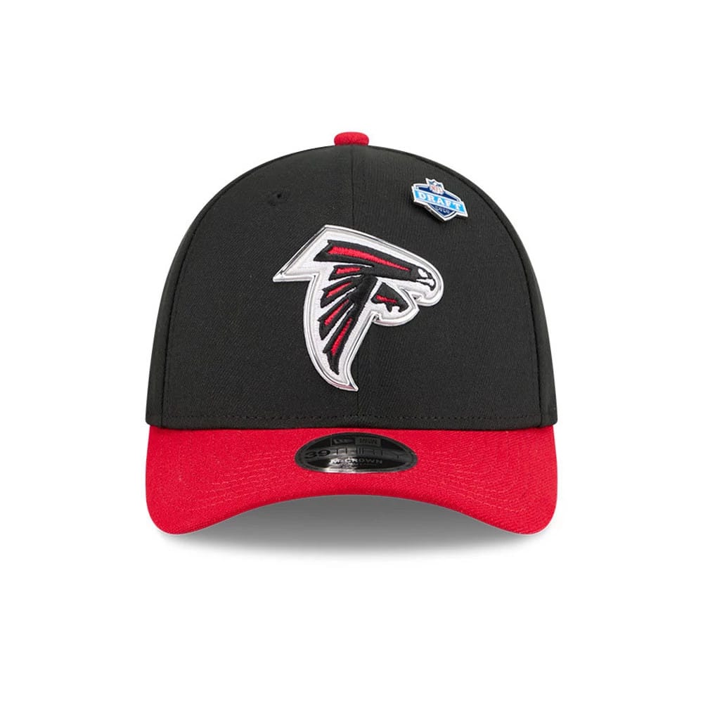 Atlanta Falcons NFL Draft 2026 Black 39THIRTY M-Crown Stretch Fit Cap-kentox