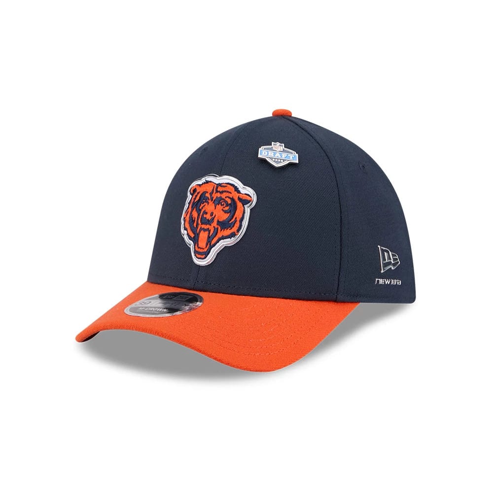 Chicago Bears NFL Draft 2026 Navy 39THIRTY M-Crown Stretch Fit Cap-kentox
