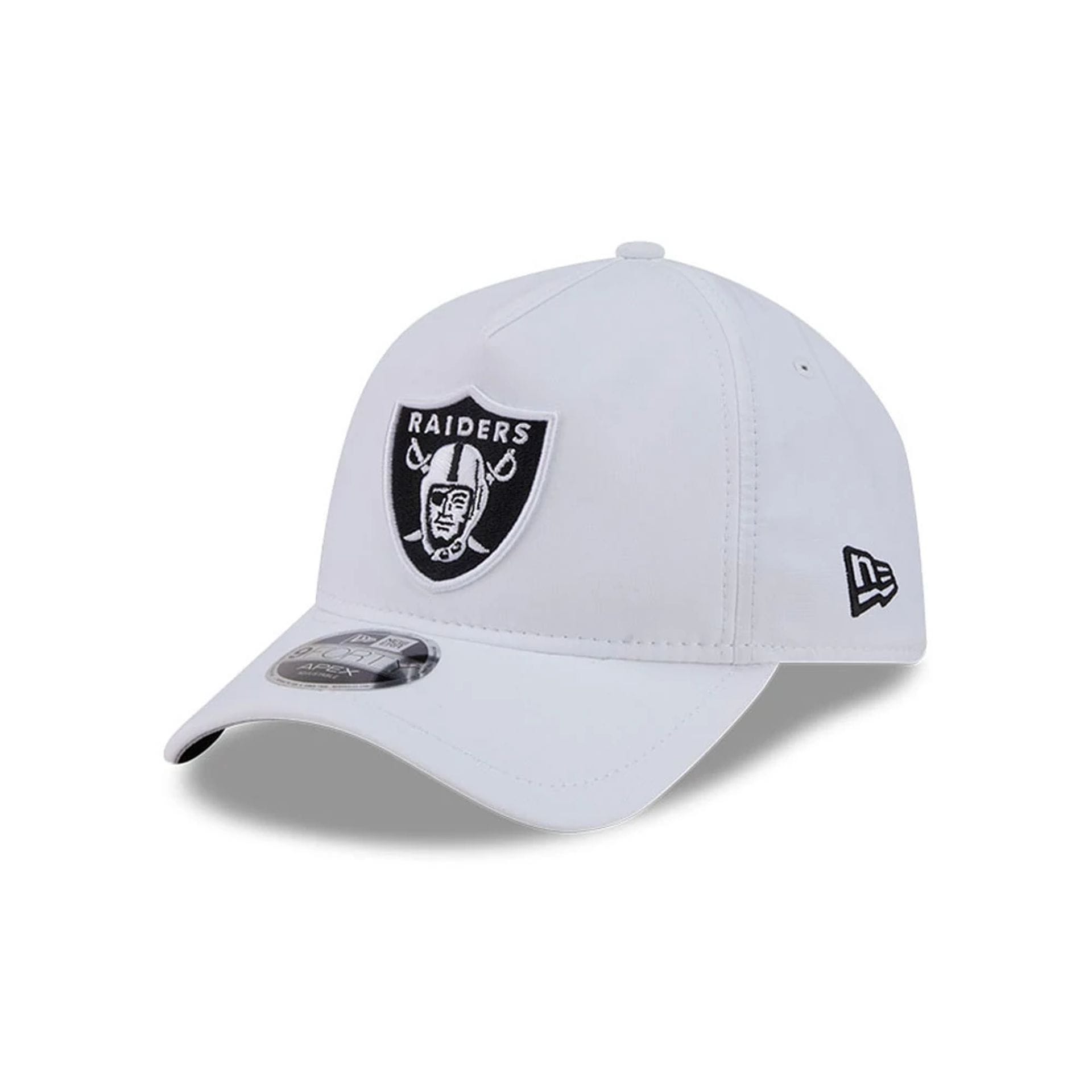 Las Vegas Raiders NFL Quickstrike White 9FORTY Apex Adjustable Cap-kentox
