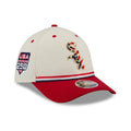 White Sox MLB 4th Of July 2026 Cream 39THIRTY M-Crown Stretch Fit Cap-kentox