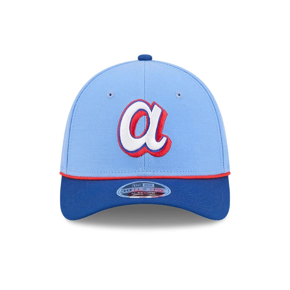 Atlanta Braves MLB City Connect Blue 39THIRTY M-Crown Stretch Fit Cap-kentox