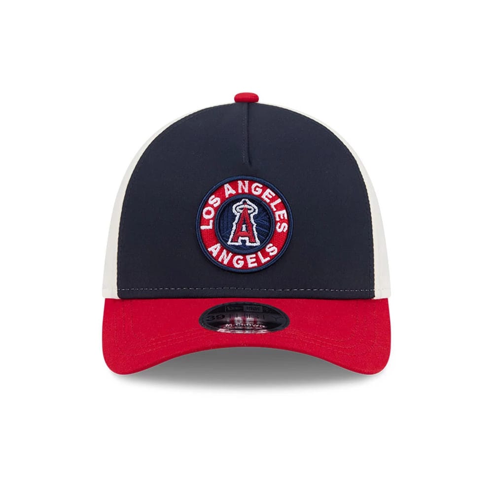 Angels MLB City Connect Navy 39THIRTY M-Crown A-Frame Stretch Fit Cap-kentox