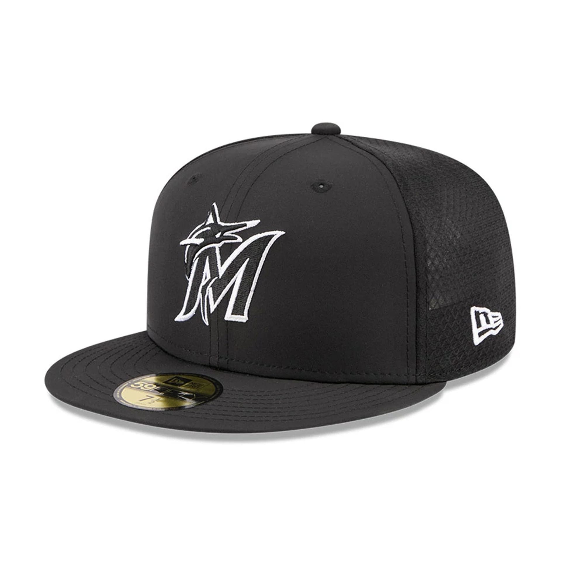 Miami Marlins MLB Batting Practice 2026 Black 59FIFTY Fitted Cap-kentox