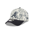 Atlanta Braves MLB Spring Floral Navy 9FORTY A-Frame Adjustable Cap-kentox