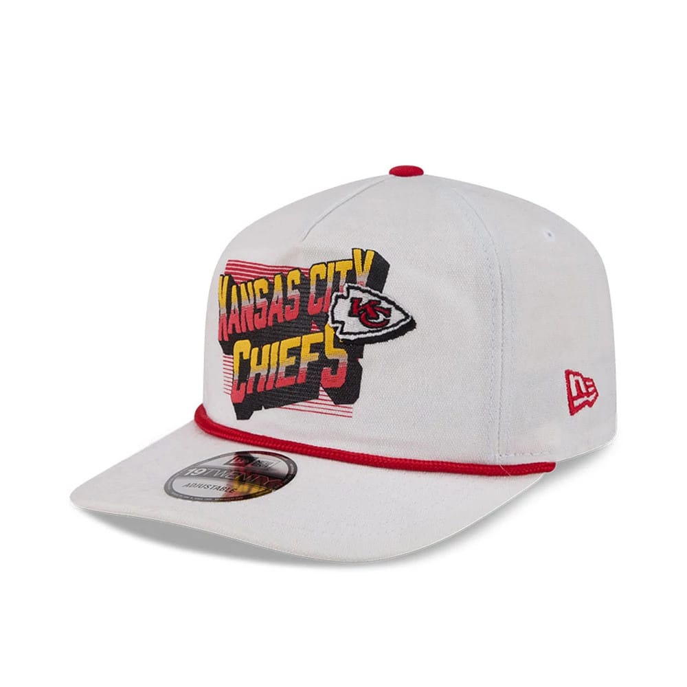 Kansas City Chiefs NFL Duck Cloth White 19TWENTY Adjustable Cap-kentox