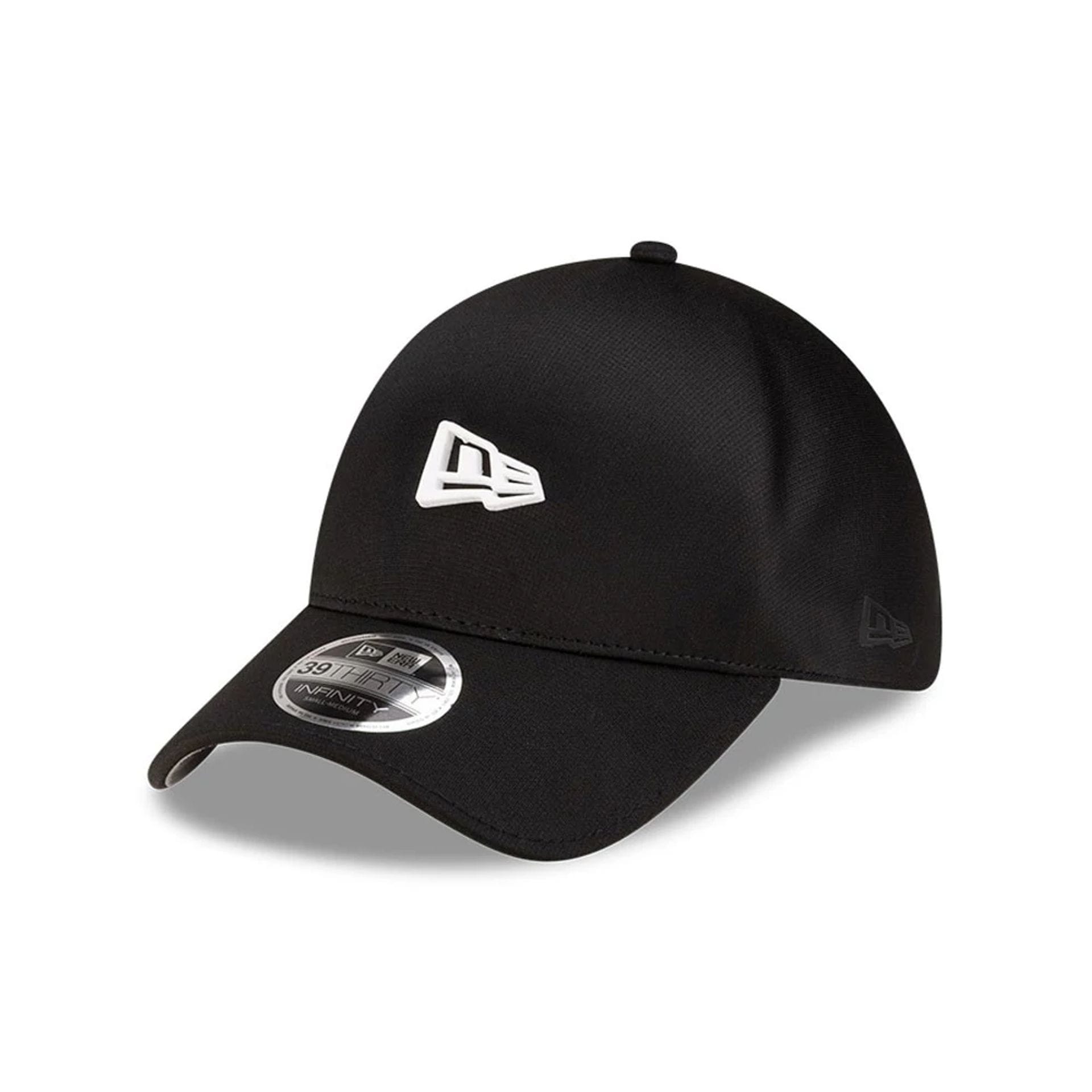 New Era Black 39THIRTY Infinity Stretch Fit Cap-kentox