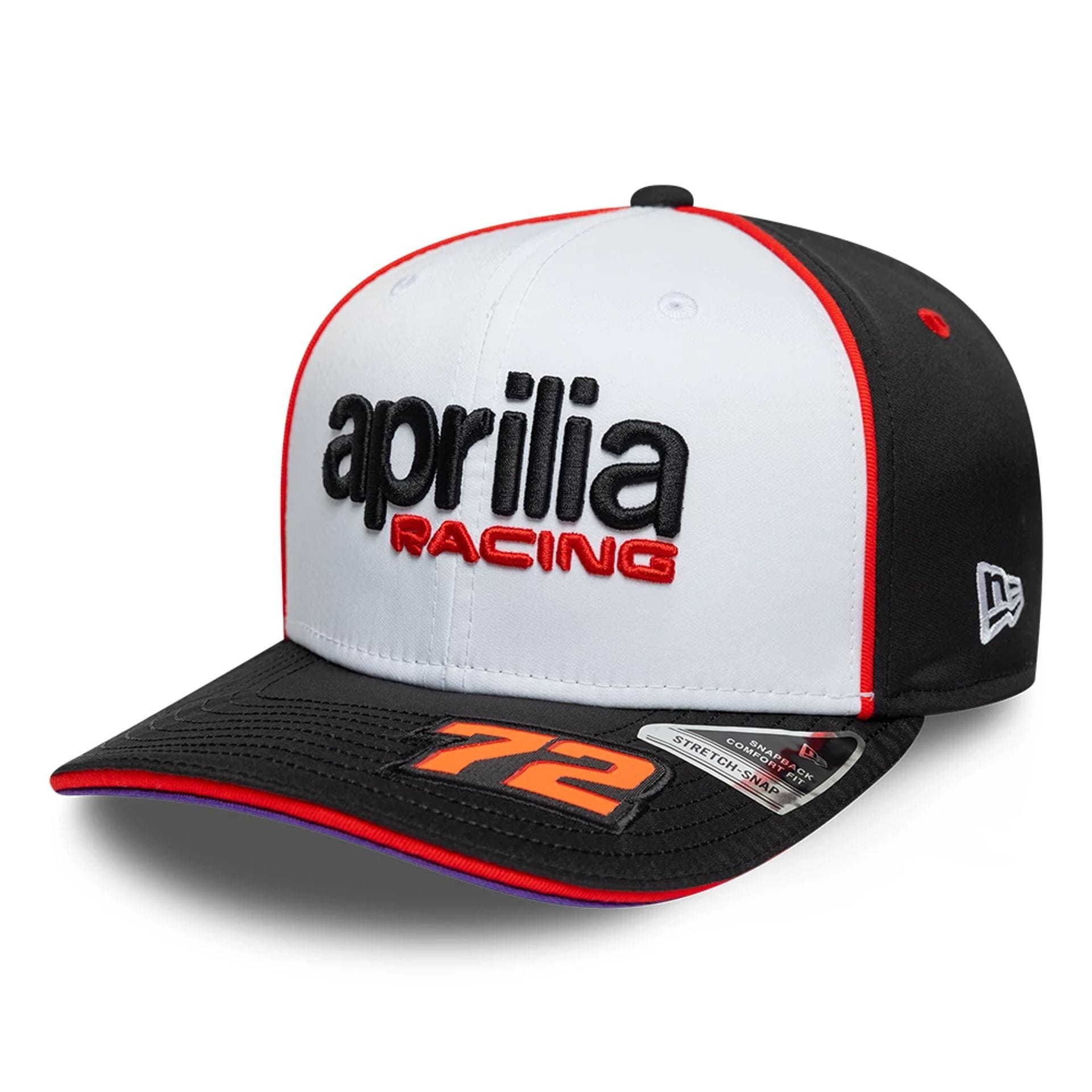 Aprilia Replica Marco Bezzecchi White 9SEVENTY Stretch Snap Adjustable Cap-kentox
