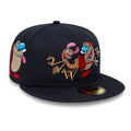 Ren & Stimpy Happy Happy Joy Joy Navy 59FIFTY Fitted Cap-kentox