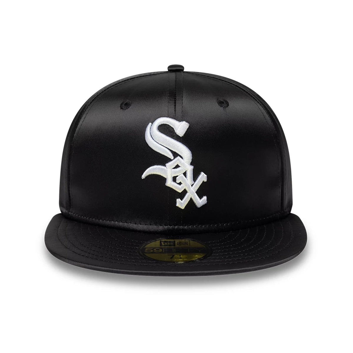 Chicago White Sox MLB Satin Black 59FIFTY Fitted Cap-kentox