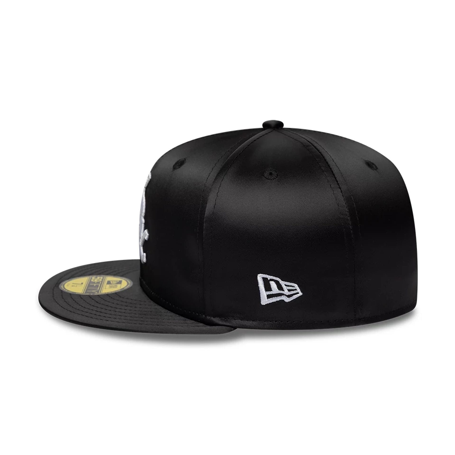 Chicago White Sox MLB Satin Black 59FIFTY Fitted Cap-kentox