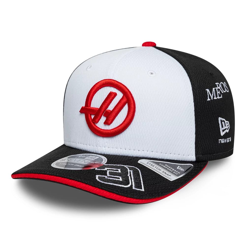 TGR Haas F1 Esteban Ocon Black 9SEVENTY Stretch Snap Adjustable Cap-kentox