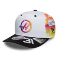 TGR Haas F1 Esteban Ocon Miami Race Special White 9SEVENTY Stretch Snap Cap-kentox