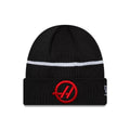 TGR Haas F1 Team Black Cuff Knit Beanie Hat-kentox