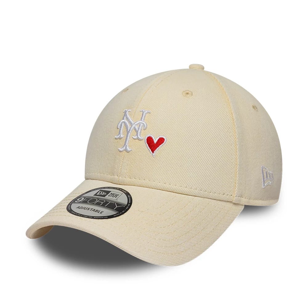 New York Mets MLB Washed Denim Light Beige 9FORTY Adjustable Cap-kentox