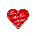 New Era Heart Script Red Pin Badge-kentox