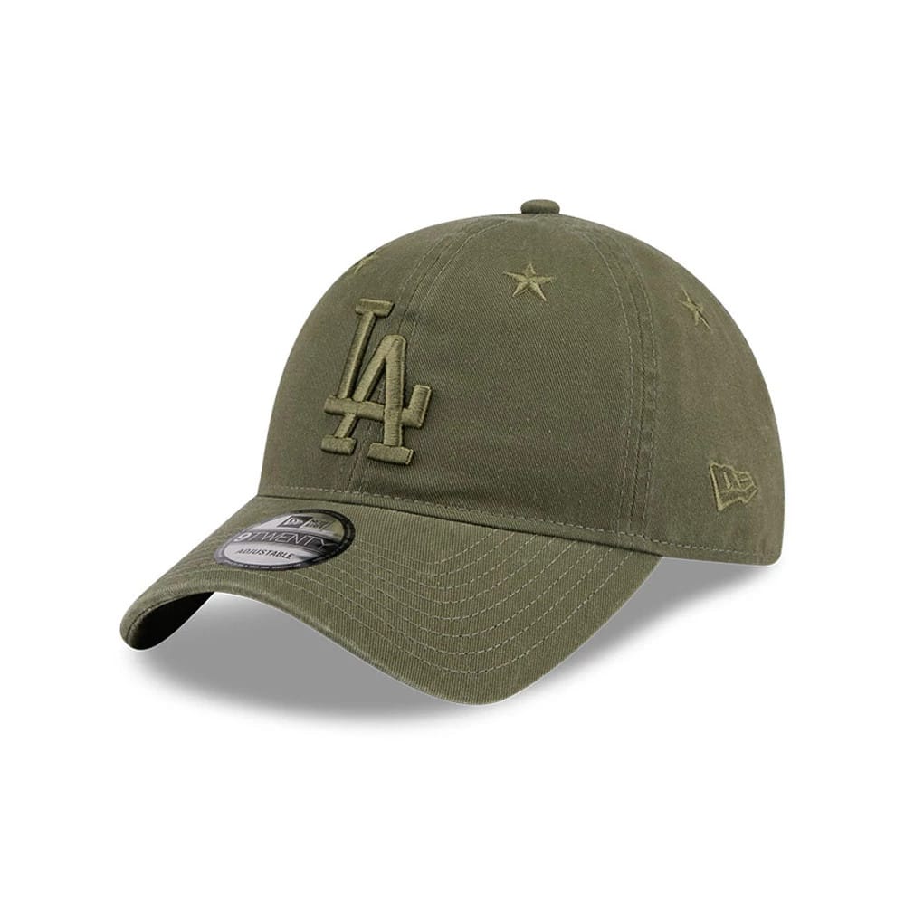 LA Dodgers MLB Starry Eyelet Green 9TWENTY Adjustable Cap-kentox