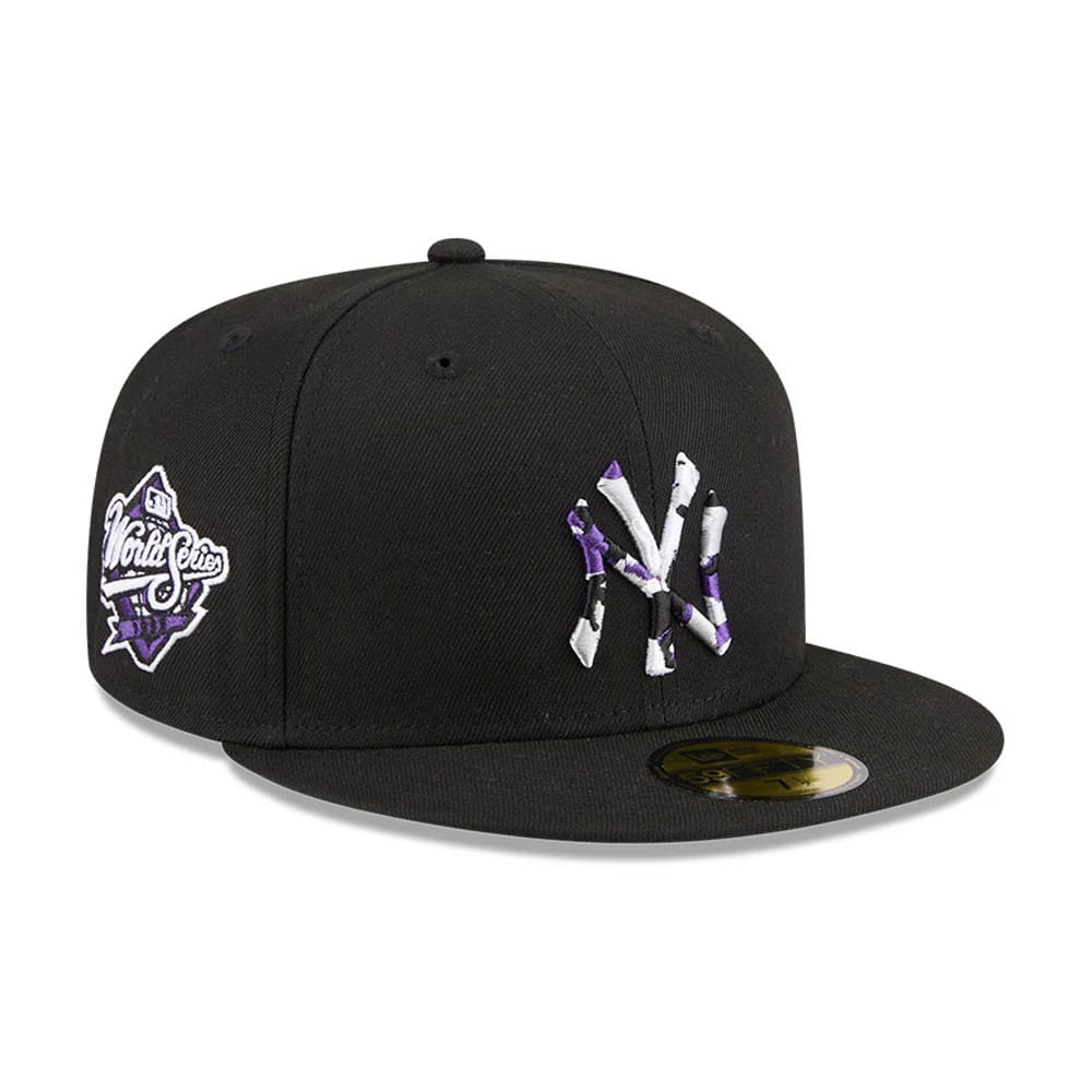 New York Yankees MLB Camo Infill Black 59FIFTY Fitted Cap-kentox
