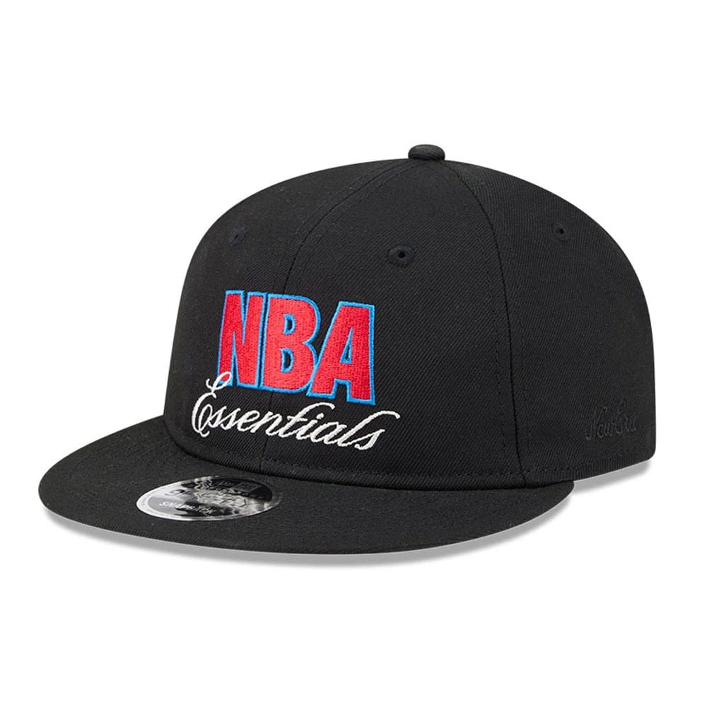 FOG x NBA Logo Black Retro Crown 9FIFTY Snapback Adjustable Cap-kentox