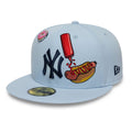 New York Yankees MLB Food Pastel Blue 59FIFTY Fitted Cap-kentox