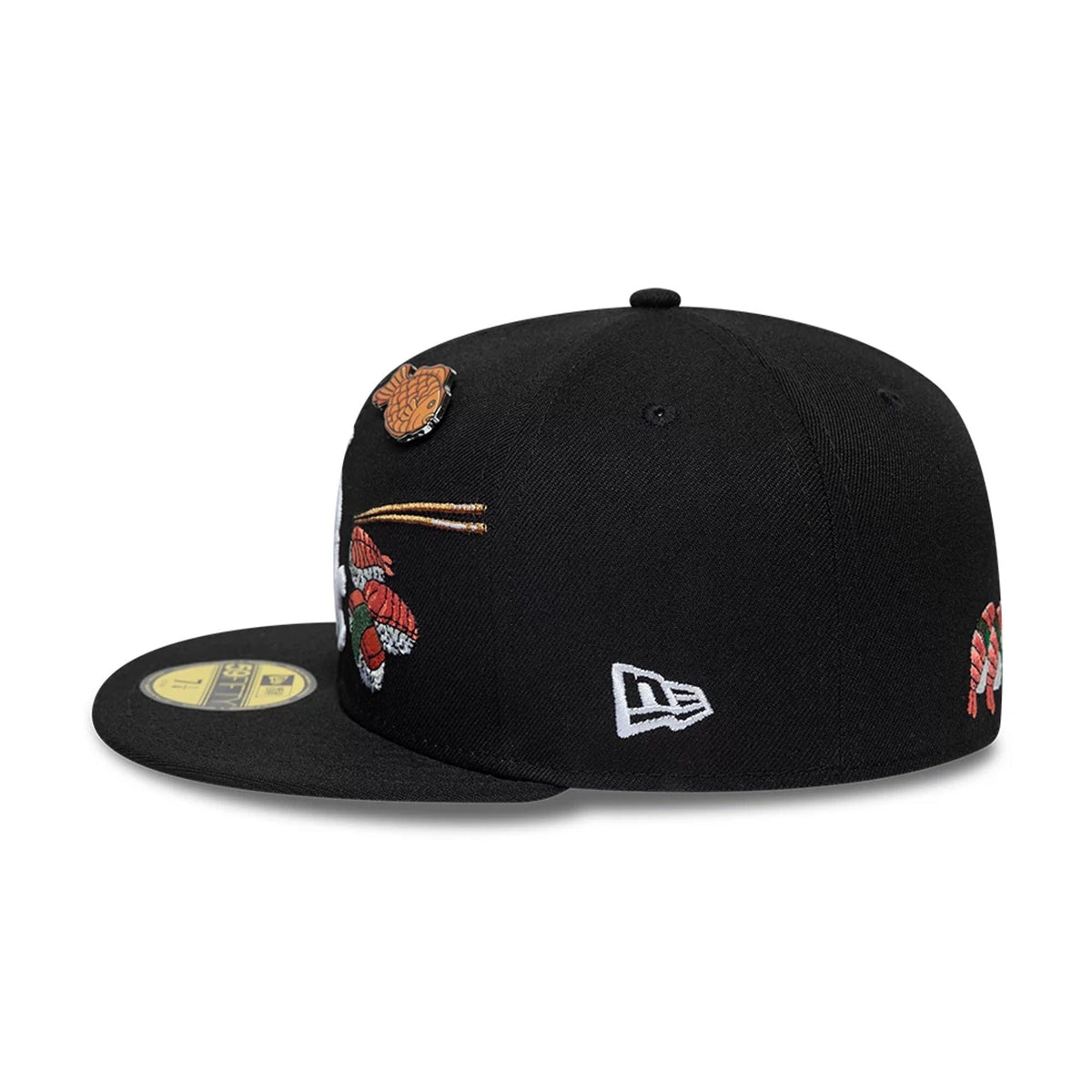 Chicago White Sox MLB Food Black 59FIFTY Fitted Cap-kentox